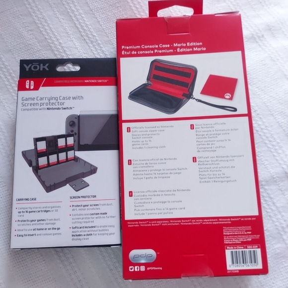 NEW Nintendo Switch Mario Case & Game Holder - Picture 2 of 4